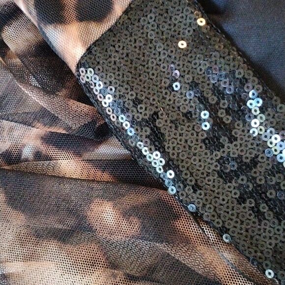 Dress Barn Collection Animal Print Evening Dress - Picture 16 of 16